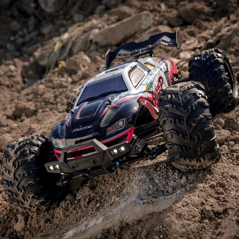 High-Speed 4WD RC Drift Truck with LED Lights