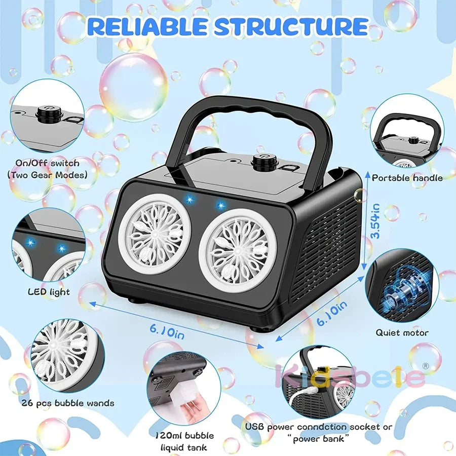 Ultimate 26-Hole Bubble Blaster Toy